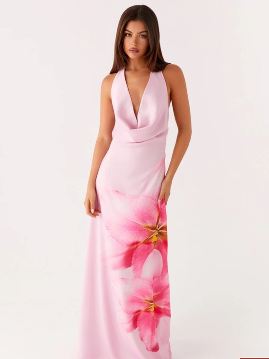 Peppermayo Dresses & Skirts - Peppermayo Bryony Cowl Maxi Dress - Pink Floral